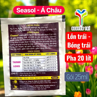 Phân Bón Lá Seasol Úc (Gói 15ml) - Chuyên Dùng Cho Thanh Long, Giúp Lớn Trái, Bóng Trái, Tai Xanh