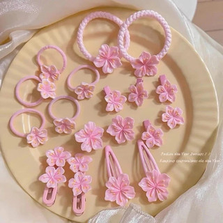 Kẹp Tóc Hoa Anh Đào 18ct Dễ Thương Bé Gái, Dây Buộc Tóc Sakura Xinh Xắn - Kho Sỉ Gia Dụng Alulu
