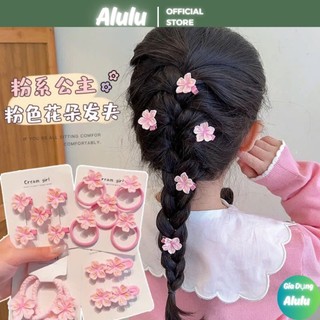 Kẹp Tóc Hoa Anh Đào 18ct Dễ Thương Bé Gái, Dây Buộc Tóc Sakura Xinh Xắn - Kho Sỉ Gia Dụng Alulu