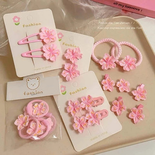 Kẹp Tóc Hoa Anh Đào 18ct Dễ Thương Bé Gái, Dây Buộc Tóc Sakura Xinh Xắn - Kho Sỉ Gia Dụng Alulu