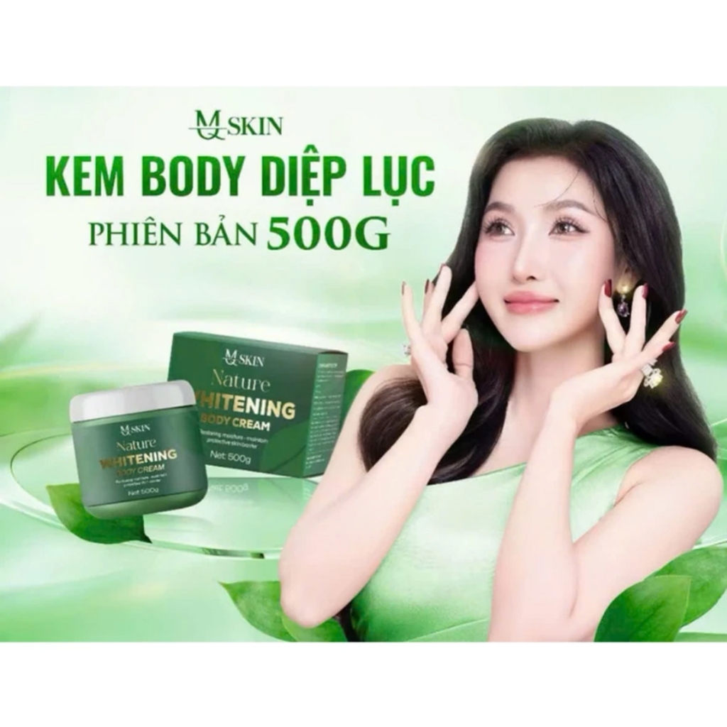 [MQ SKIN] Kem Dưỡng Da Body 500 Gram Nature Whitening Body Cream 500gr Chính hãng