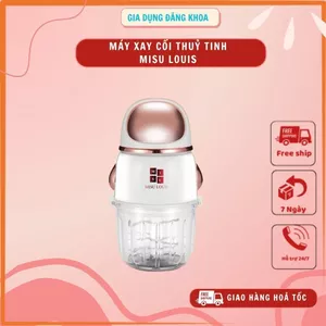 Máy Xay Đa Năng MISU LOUIS M2-68, Xay Thịt, Xay Đá, Xay Rau Củ | Cối Thủy Tinh Tiện Dụng, Lưỡi dao sắc khẻo
