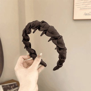 Băng Đô Có Răng Bọc Vải Satin Kiểu Pháp Cho Nữ Băng Đô Chống Trượt Cao Cấp Phụ Kiện Tóc