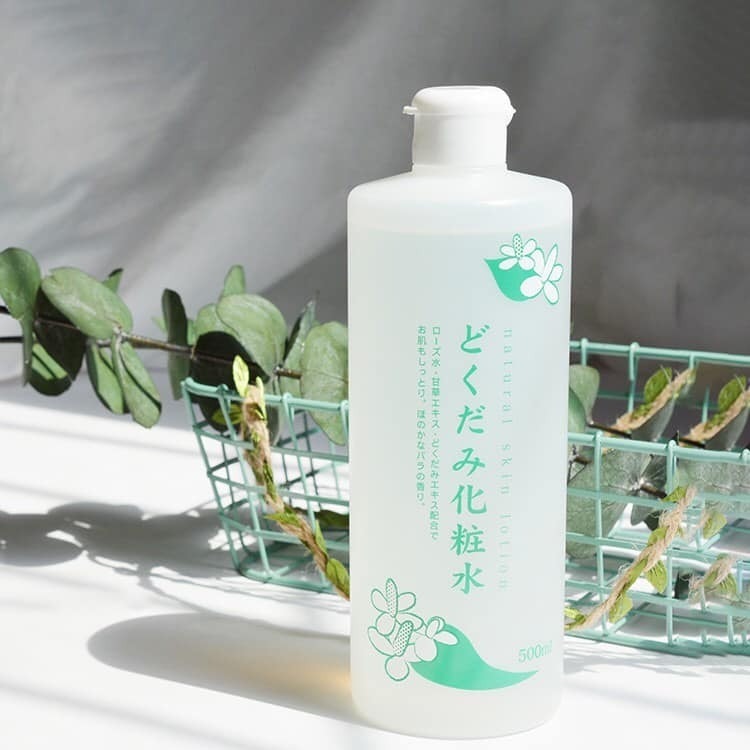 Nước hoa hồng lotion toner diếp cá Dokudami ngăn ngừa mụn 500ml