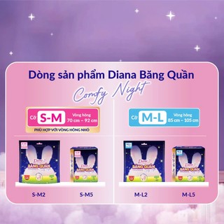 [COMBO 2 GÓI]Băng quần Comfy Night size SM/ML (5 miếng)