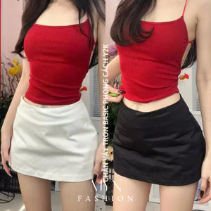 Chân váy ngắn chữ A, Chân váy trơn dáng ngắn form chữ A kiểu dáng sang chảnh điệu đà [MYN98]