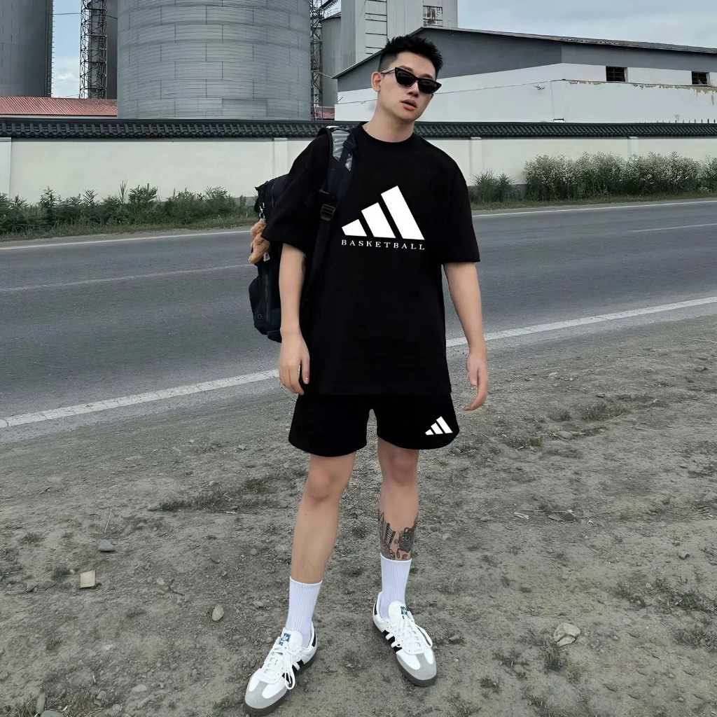 Sét quần áo Basketball Streatwear Unisex Nam/Nữ Cotton Cao cấp 280gsm
