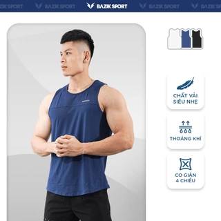 Áo TankTop Thể Thao Ba Lỗ BAZIK Đa Năng  ActivePro Relaxfit Co giãn, thoáng khí tập Gym, Chạy bộ