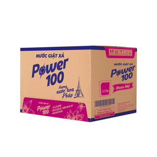 Nước Giặt Xả Power100 Hương Nước Hoa Pháp Túi 3.2KG