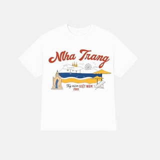 Áo Thun Babytee và oversize NHA TRANG DU LỊCH VIỆT NAM Chất Cotton 100% 2 Chiều, Form Babytee và from oversize