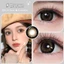 No.1🏆[mua 1 tặng 3] Magister lens xám tây lens đen lens giãn tròng to14.5kính áp tròng cận thị Màu nâu lens Màu đen lens