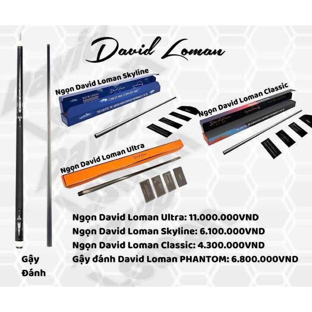 Gậy Bi-A DAVID LOMAN PHANTOM 2 [ CHÍNH HÃNG ] | Shopee Việt Nam
