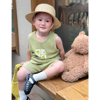 HONEY (6M - 6Y) Bộ quần áo sát nách thể thao cotton thoáng mát, thấm hút tốt 6 hoạ tiết đáng yêu 10kg đến 29kg