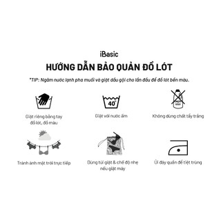 Combo 5 Quần lót nữ iBasic thun lạnh thoáng khí airy phom hipster lưng vừa PANTG031
