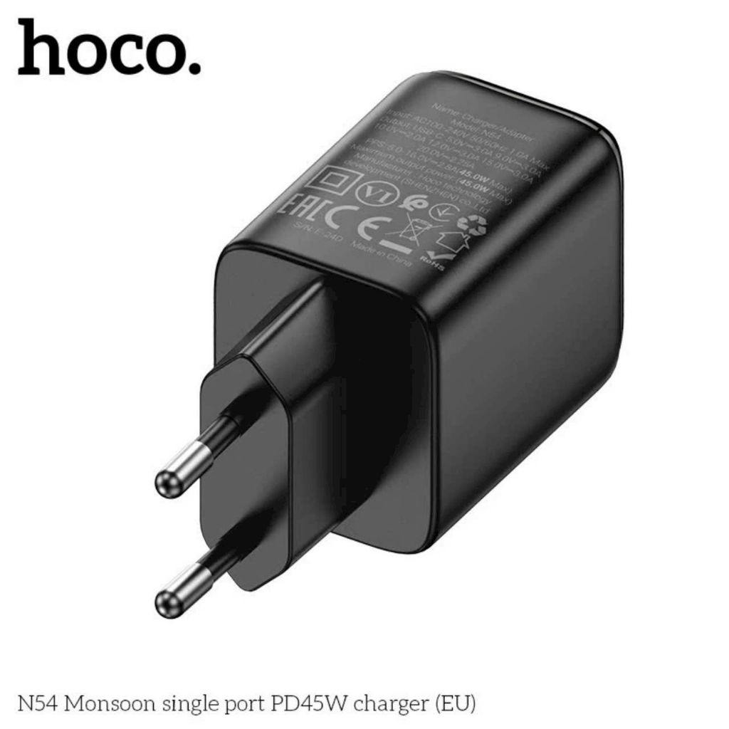 Củ sạc nhanh hoco N54A chui tròn ,công suất 45w .
