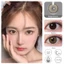 Magister Kính áp tròng khoá ẩm 6 tháng Beige Brown OMG Black OMG Brown Charcoal Gray Lens cận