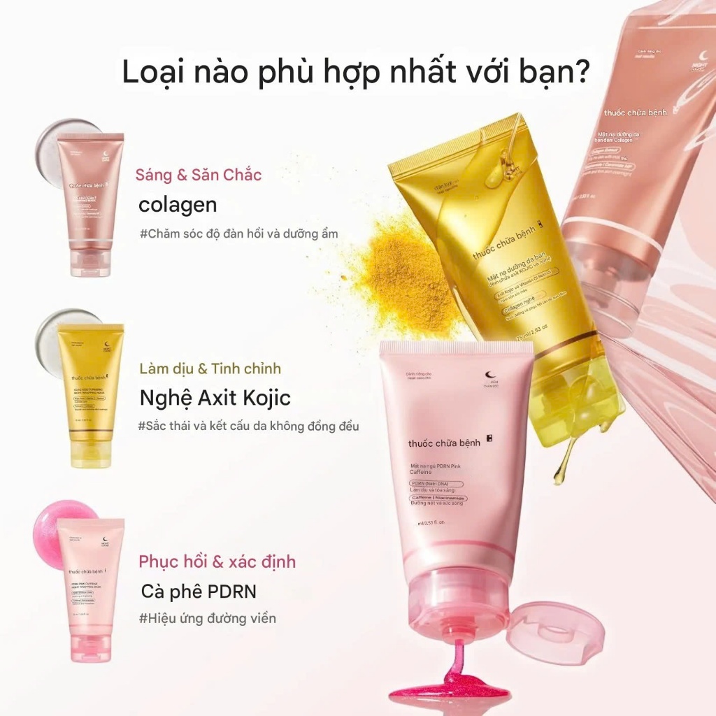 Mặt Nạ Ngủ MEDICUBE Collagen/PDRN Pink Night Wrapping Cream 75ml