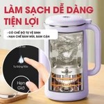 Máy Làm Sữa Hạt Magic A-100, Nắp & Cối Inox 304, Lưỡi Dao 8 Cánh, 8 Chức Năng Xay Nấu, BH 12 Tháng — ảnh 3