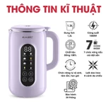 Máy Làm Sữa Hạt Magic A-100, Nắp & Cối Inox 304, Lưỡi Dao 8 Cánh, 8 Chức Năng Xay Nấu, BH 12 Tháng — ảnh 6