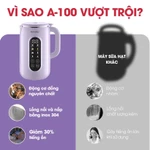 Máy Làm Sữa Hạt Magic A-100, Nắp & Cối Inox 304, Lưỡi Dao 8 Cánh, 8 Chức Năng Xay Nấu, BH 12 Tháng — ảnh 5