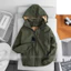 Áo Khoác Gió Nam Nữ Lót Lông 2 Lớp Dày Dặn In Ngực Che Khoá Chống Gió,Chống Nước- Menswear