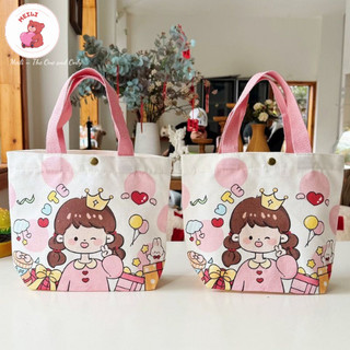 Túi Vải Canvas No Problem Lớn Túi Tote Đi Học Dạo Phố Dễ Thương MEILI STORE
