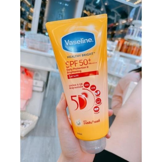 Kem chống nắng Body Vaseline 50x bảo vệ da với SPF 50+ PA+++ 300ml, Kcn vaseline nội địa Thái