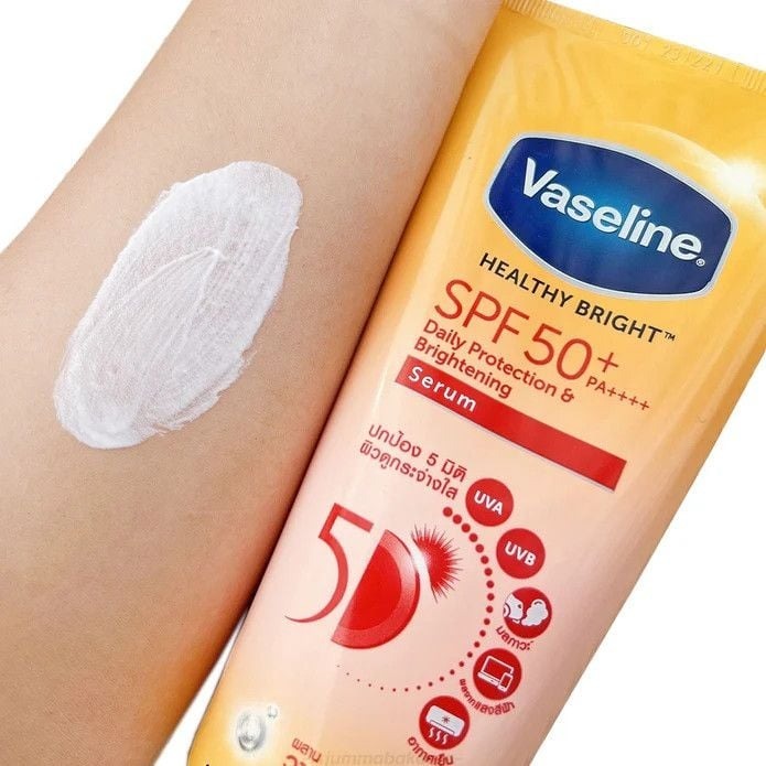 Kem chống nắng Body Vaseline 50x bảo vệ da với SPF 50+ PA+++ 300ml, Kcn vaseline nội địa Thái