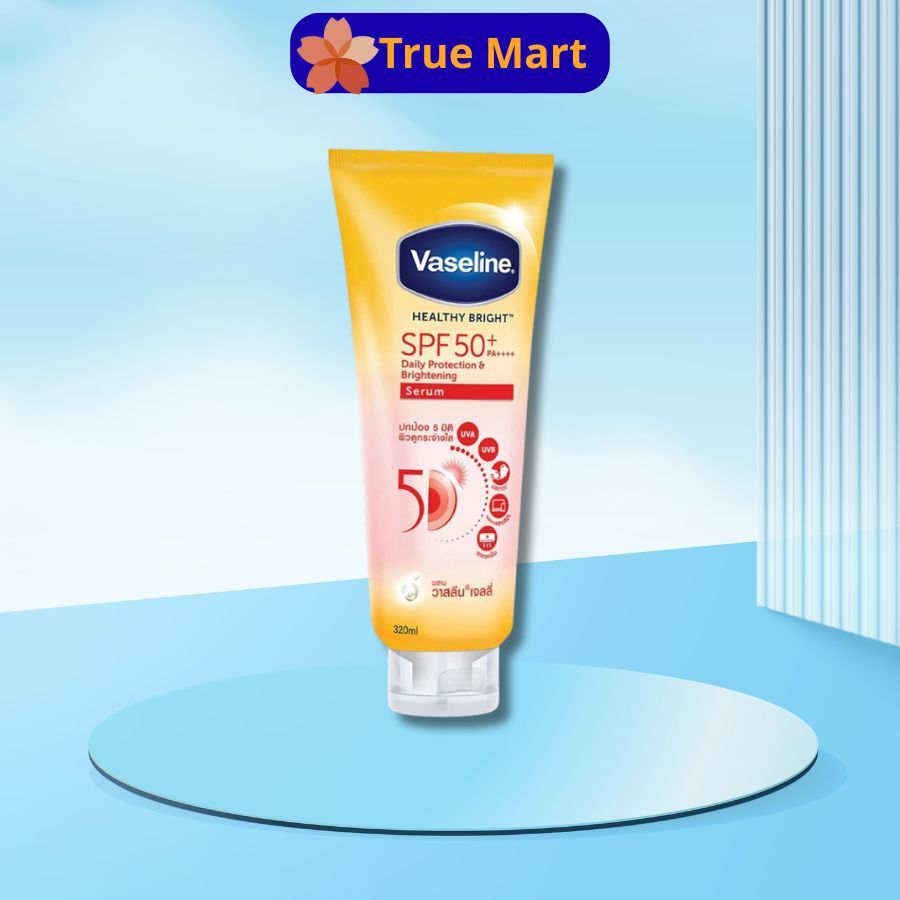 Kem chống nắng Body Vaseline 50x bảo vệ da với SPF 50+ PA+++ 300ml, Kcn vaseline nội địa Thái