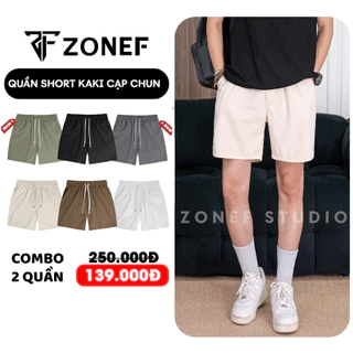 Quần Short Kaki Nam Cạp Chun, Quần Đùi Nam Thời Trang Hàn Quốc Thoáng Mát By Zonef Officail ( SKK )