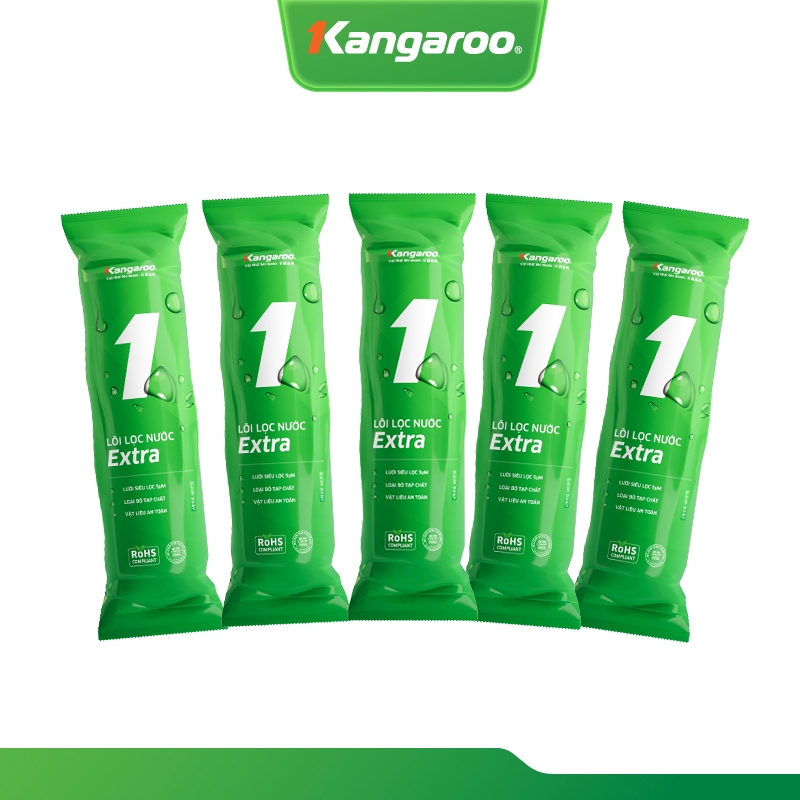 Combo bộ 5 lõi lọc thô số 1 Kangaroo dùng cho máy RO