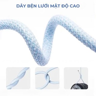 Dây sạc nhanh PD30W, Cáp dù bện lưới chống đứt gãy, An toàn- Bền bỉ, Hỗ trợ sạc nhanh cho mọi dòng điện thoại-BH12T