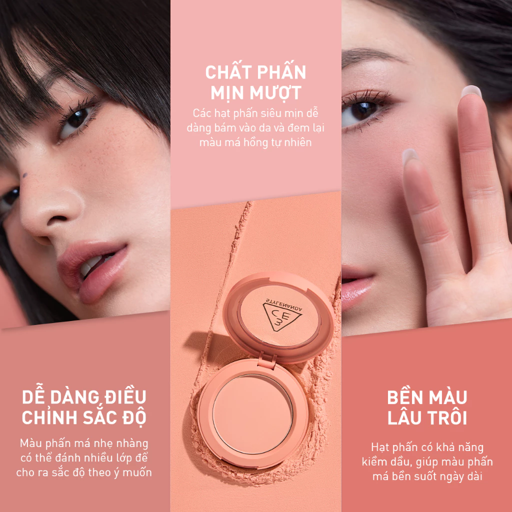Phấn Má Hồng Mịn Lì 3CE Face Blush 5.5g