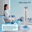Quạt tháp không cánh Fujihome TF-51E Nhập Khẩu, Quạt mát đứng 3 chế độ gió, có tinh dầu điều khiển từ xa phòng khách ngủ