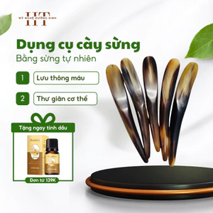 Dụng cụ cầy sừng diện chẩn giúp lưu thông khí huyết, mát xa - Cạo gió, massage, day ấn huyệt bằng sừng