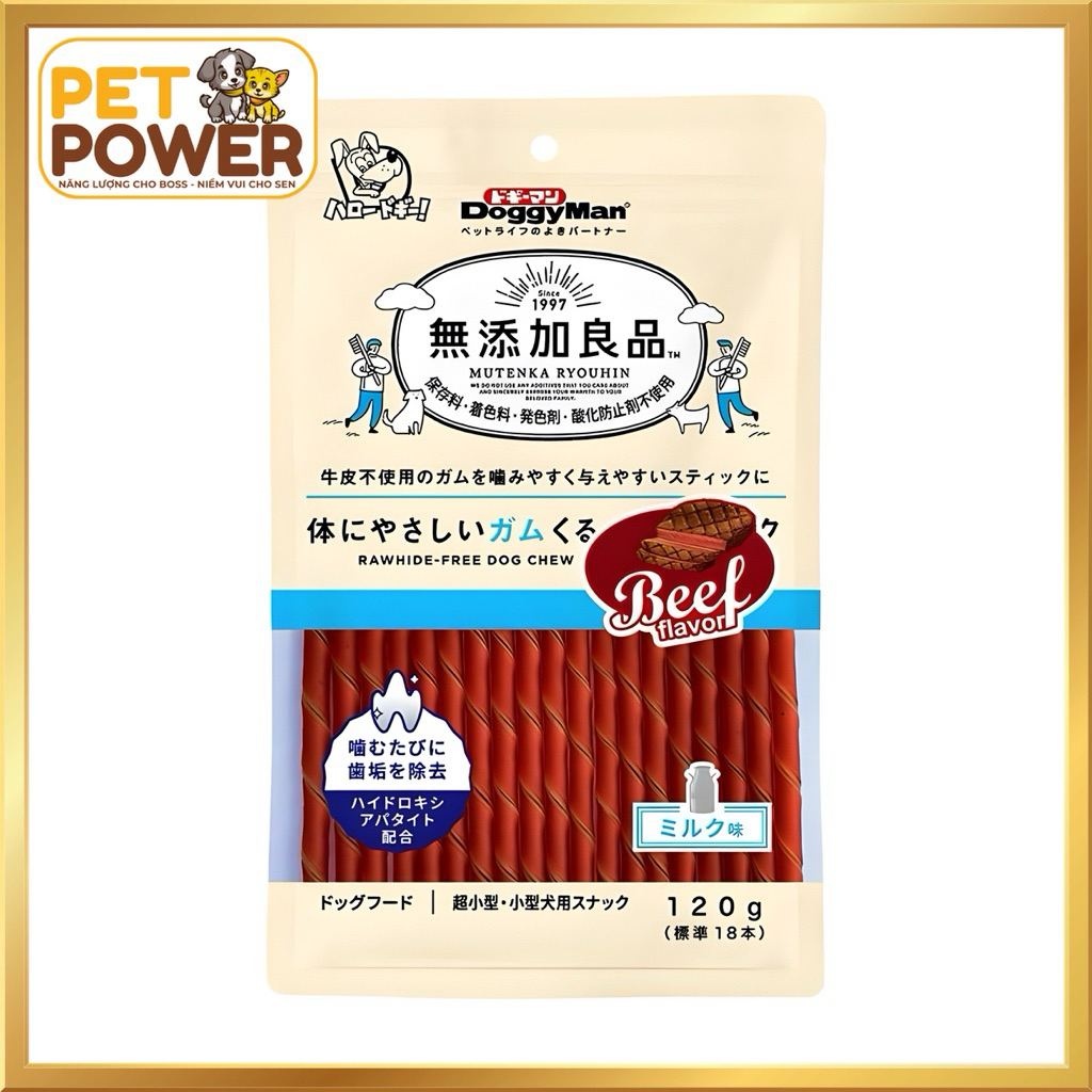 Que gặm Hương bò Doggyman 120g