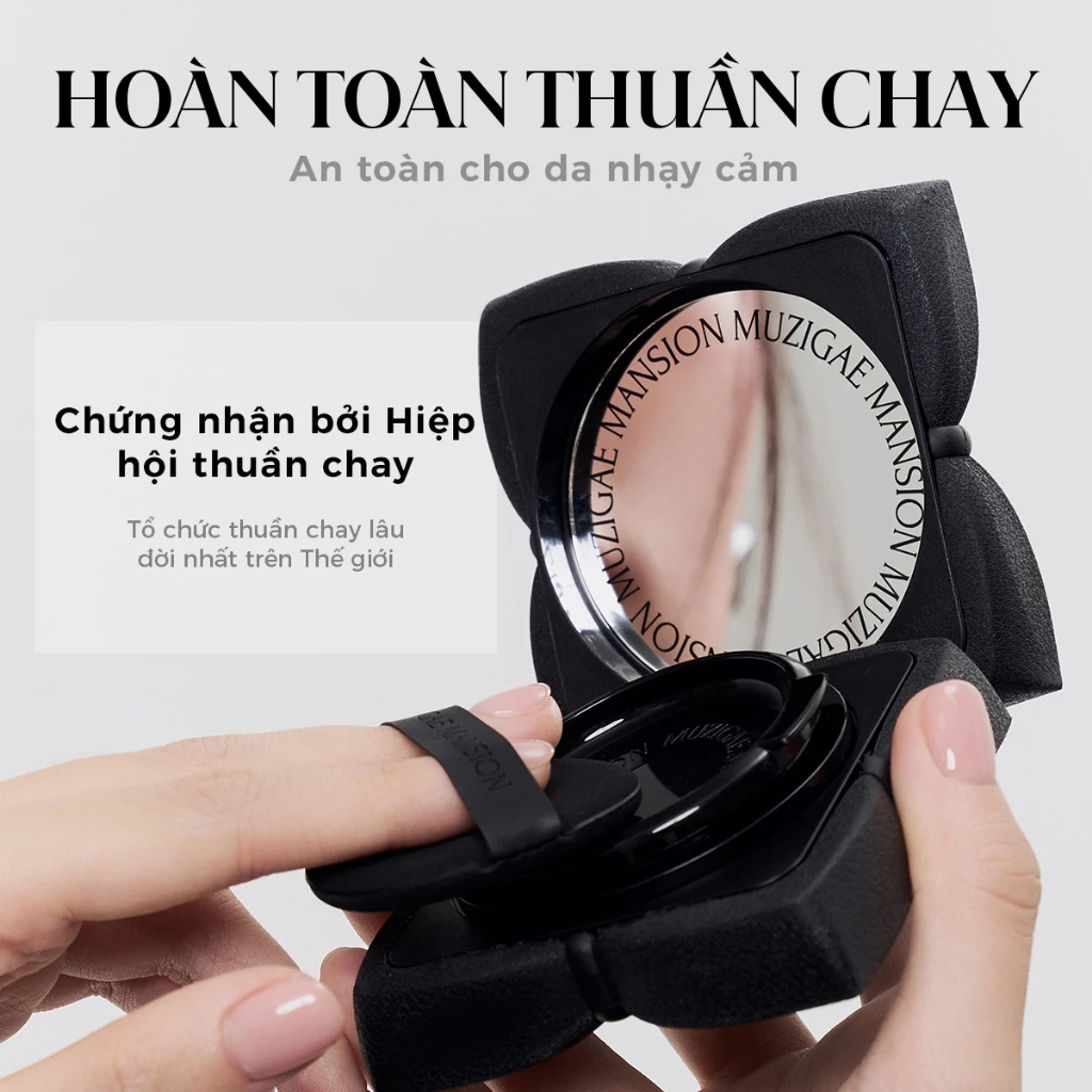 Phấn nước Muzigae Mansion Sleek Matt Cushion SPF50+/PA++++ Mịn lì kèm lõi (15g+15g)