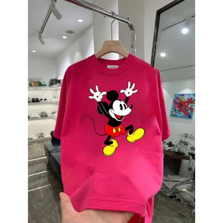 Áo thun hoạt hình Mickey MK18 unisex nam nữ form rộng 100% cotton