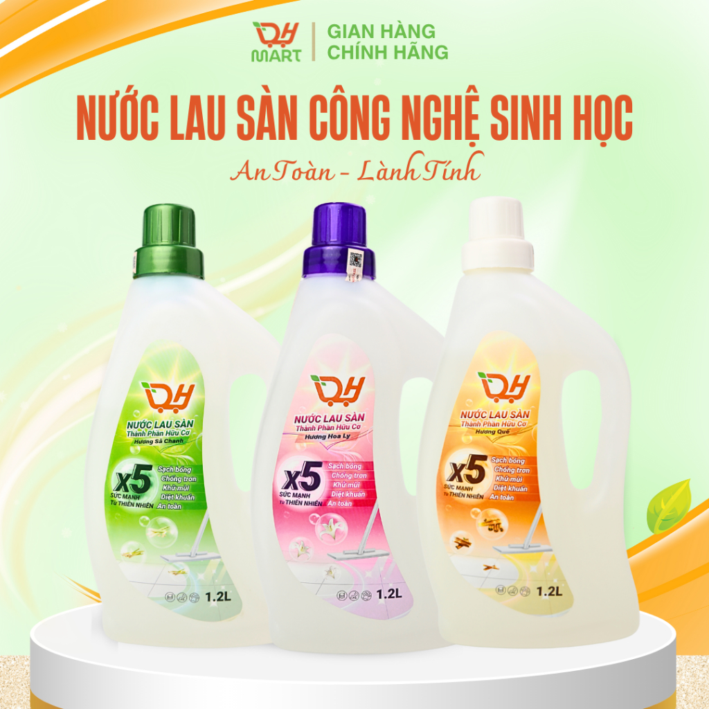 Nước Lau Sàn Sinh Học Dh 1.2L /Hương Ly - Hình Ảnh Thực Tế