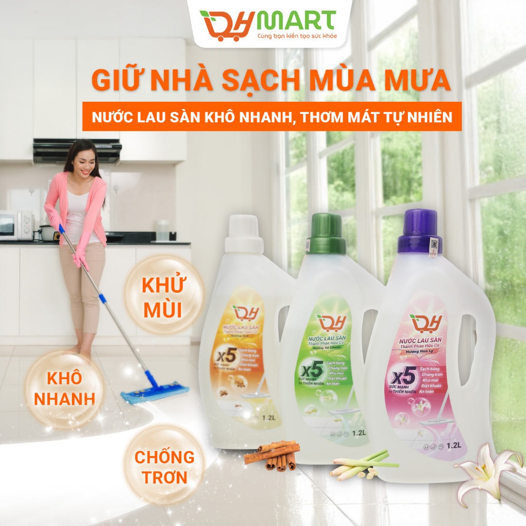 Cốc Tiêu Chuẩn - Nước Lau Sàn Sinh Học Dh 12L /Hương Ly