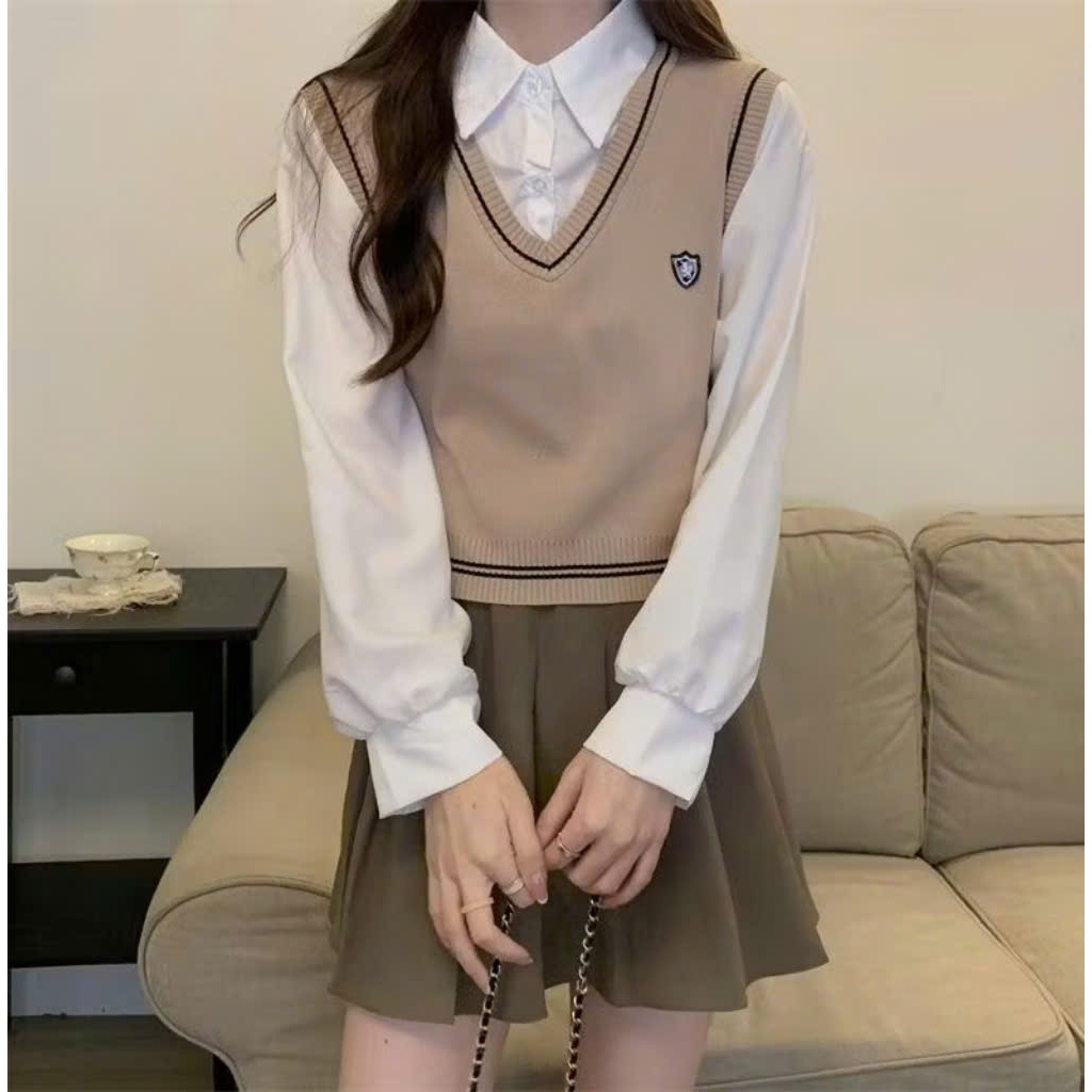 [SALE ĐẦU MÙA] Áo Gile Len Cardigan, Áo Khoác Nữ Xinh Xắn Phong Cách Hàn Quốc Dễ Phối Đồ - SMCT