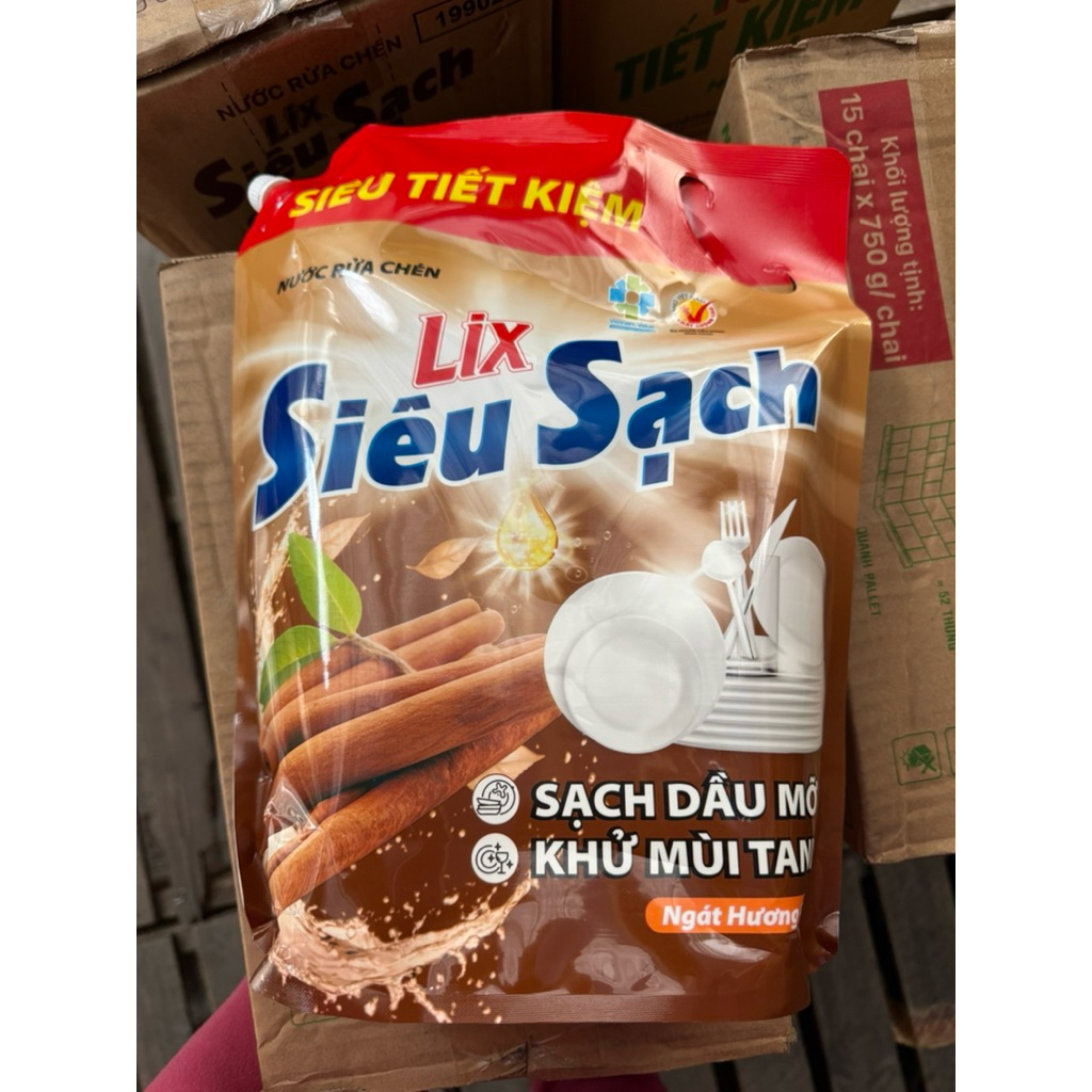 Nước Rửa Chén LIX 3.2kg Siêu Sạch Hương Chanh/ trà xanh/ cam quế - LIXRC