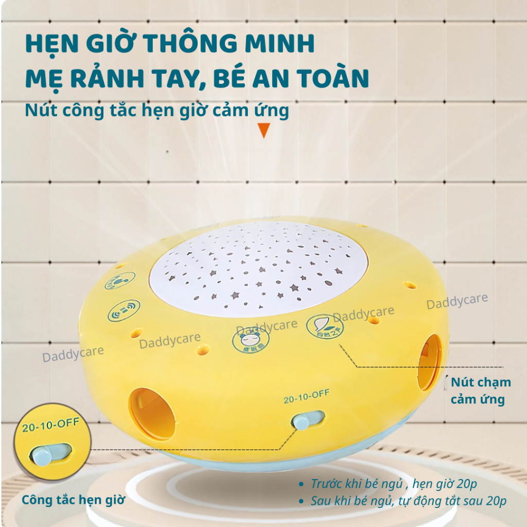 Thảm đồ chơi phát nhạc cho bé sơ sinh có máy chiếu đèn ngủ 3D Goodway thảm đạp đàn piano cho bé