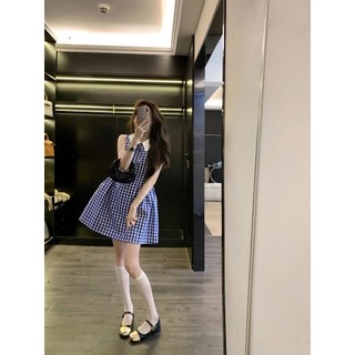 Đầm thiết kế KYE Ruby dress, váy kẻ caro cổ sơ mi