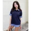 Áo Polo Kẻ Sọc GODMOTHER Áo Thun Cộc Tay Unisex Phối Layer Sơ Mi Thoáng Mát Năng Động