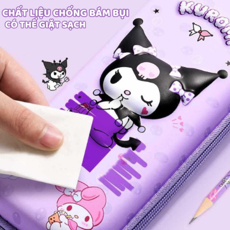 Hộp Đựng Bút Đáng Yêu Cho Bé - Bóp Viết Đẹp, Nhiều Ngăn, Chất Liệu Chống Thấm, Phù Hợp Học Sinh/Sinh Viên