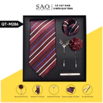 Cà Vạt Nam Combo 5 Món Cao Cấp – Cà Vạt Lụa, Khăn, Kẹp, Ghim, Măng Sét – Phụ Kiện Vest Quà Tặng Lịch Lãm (CVQT-L4) — ảnh 6