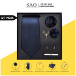 Cà Vạt Nam Combo 5 Món Cao Cấp – Cà Vạt Lụa, Khăn, Kẹp, Ghim, Măng Sét – Phụ Kiện Vest Quà Tặng Lịch Lãm (CVQT-L4) — ảnh 4