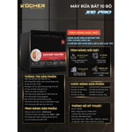Máy rửa bát Kocher X10 Pro 10 bộ mini để bàn - âm tủ sấy khí tươi ptc bảo hành 2 năm chính hãng — ảnh 4