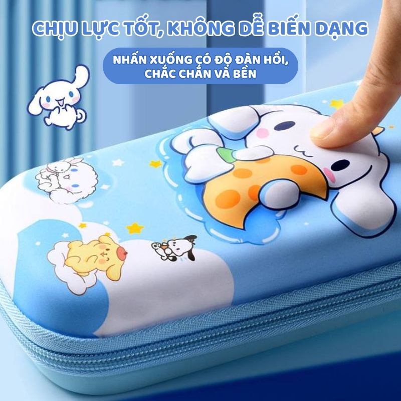 Hộp Bút Chì 3D Cao Cấp - Bóp Viết Dễ Thương Chịu Lực, Có Thể Giặt, Tiện Lợi Cho Bé Cấp 1, Cấp 2